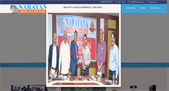 Desktop Screenshot of narayanadentalcollege.com